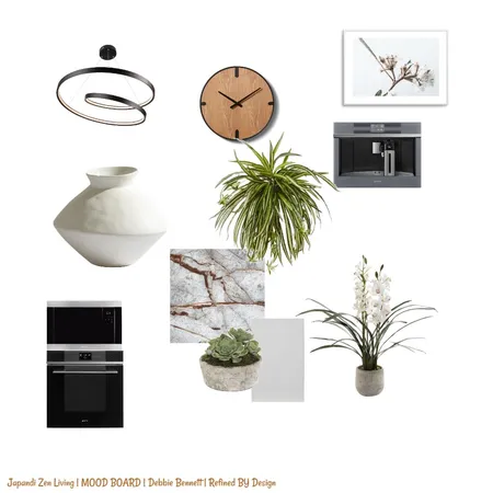 Kitchen Mood Board Japandi Scheme Module 10 Interior Design Mood Board by Refined By Design Pty Ltd on Style Sourcebook