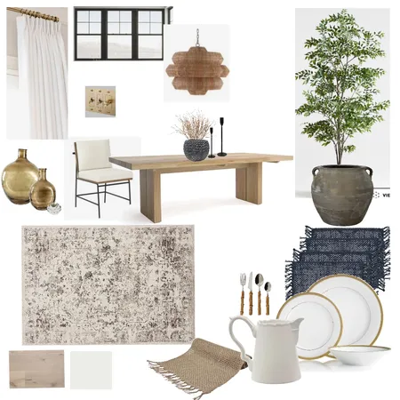 Diningroom Sample Board Interior Design Mood Board by StudioMac on Style Sourcebook