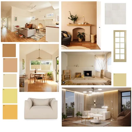 Monochromatic Desert Tone Interior Design Mood Board by swearenjen@gmail.com on Style Sourcebook