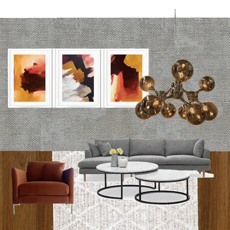 Krupa orange chair/wall Interior Design Mood Board by Rekucimuci on Style Sourcebook