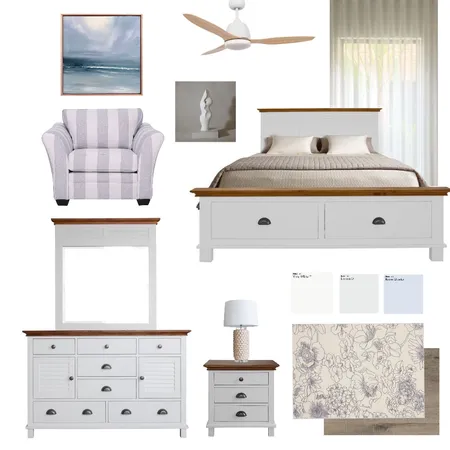 Master bedroom / coastal style Interior Design Mood Board by dania on Style Sourcebook