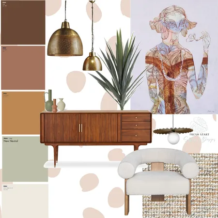 Retro Vintage Styling Interior Design Mood Board by Fresh Start Styling & Designs on Style Sourcebook