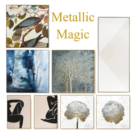 Metallic Magic Interior Design Mood Board by JPM+SAG Staging and Redesign on Style Sourcebook