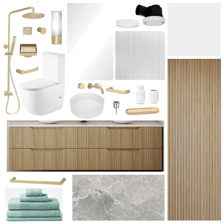 Ensuite Sample Board Interior Design Mood Board by Michaela.Adams on Style Sourcebook