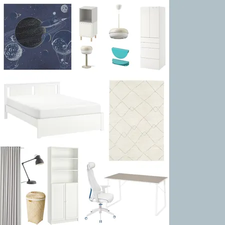 Cristina - Dormitor Baiat Interior Design Mood Board by Designful.ro on Style Sourcebook