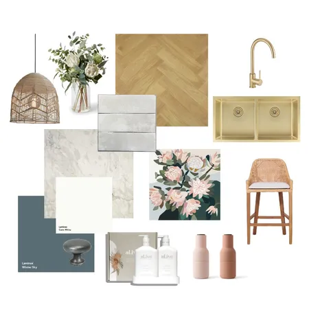 Kitchen Blue Interior Design Mood Board by Reflective Styling on Style Sourcebook
