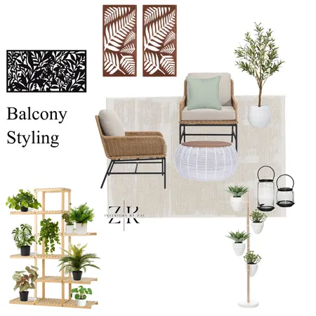 Balcony styling Interior Design Mood Board by Interiors By Zai on Style Sourcebook