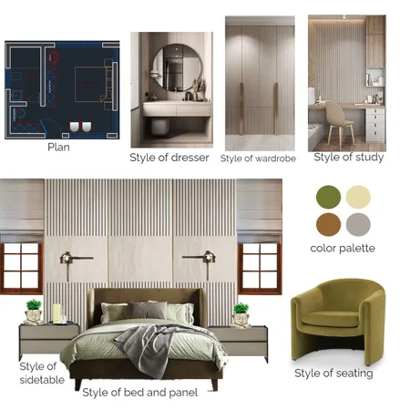 bedroom 5 Interior Design Mood Board by haze creation on Style Sourcebook