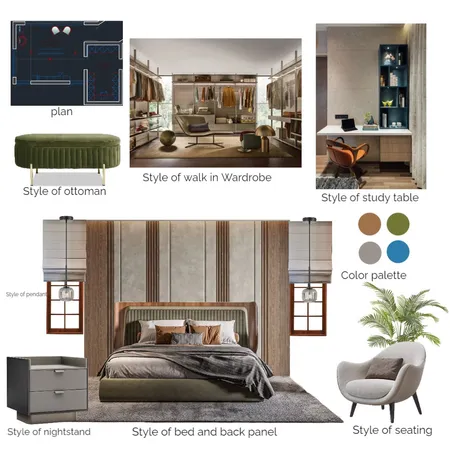 master bedroom Interior Design Mood Board by haze creation on Style Sourcebook