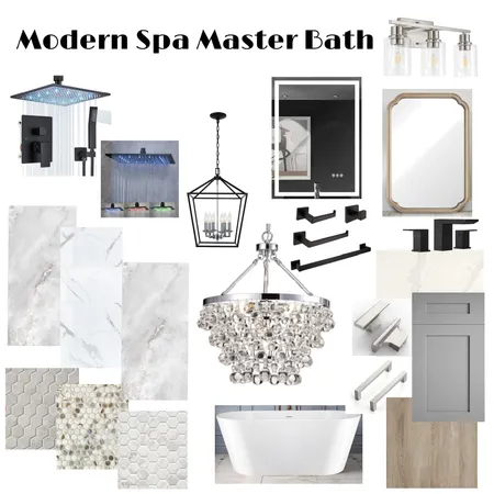 Modern Spa Bath Interior Design Mood Board by Mary Helen Uplifting Designs on Style Sourcebook