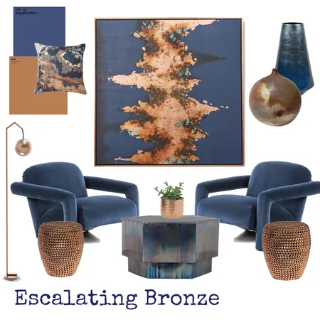 Escalating Bronze Interior Design Mood Board by JenRL Design on Style Sourcebook