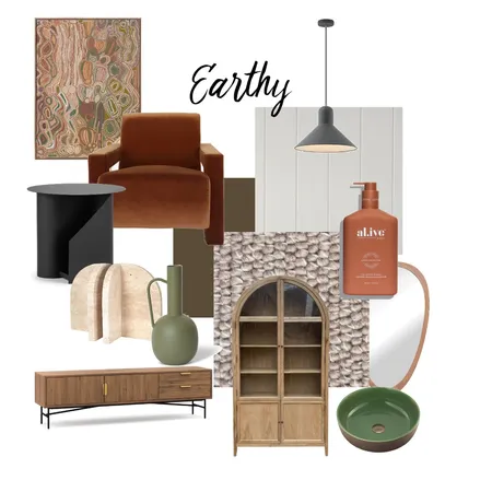 Earthy Interior Design Mood Board by Studio Shachi on Style Sourcebook