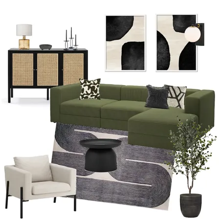 Green modern living room Interior Design Mood Board by Suite.Minded on Style Sourcebook