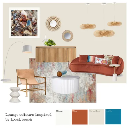 Orange & Blue Beach Inspiration Interior Design Mood Board by martina.interior.designer on Style Sourcebook