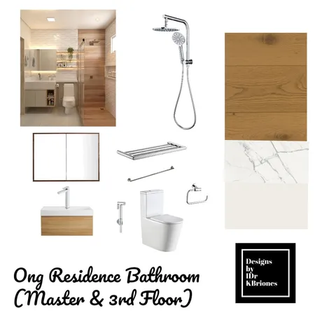 Ong Residence - Master's Bathroom, Bathroom 1 Interior Design Mood Board by KB Design Studio on Style Sourcebook