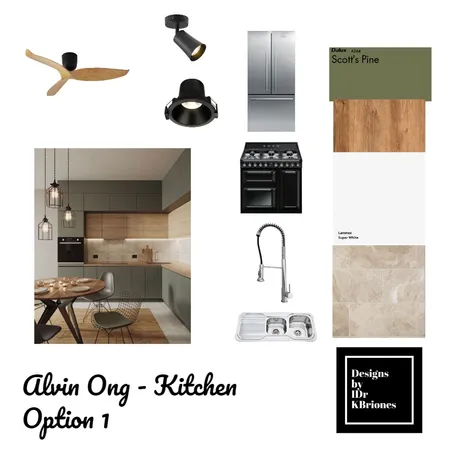 Alvin Ong - Kitchen Option 1 Interior Design Mood Board by KB Design Studio on Style Sourcebook