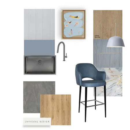 Blue Denim kitchen Interior Design Mood Board by envisual design on Style Sourcebook