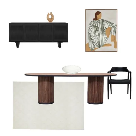 Moody Dining Interior Design Mood Board by OZ Design Furniture on Style Sourcebook