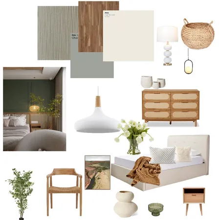 BEDROOM MID CENTURY STYLE Interior Design Mood Board by samar hashaad on Style Sourcebook