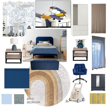 Boys Contemporary Bedroom Interior Design Mood Board by Tammy on Style Sourcebook