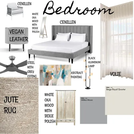 BEDROOM MOOD BOARD Interior Design Mood Board by tanvee235@gmail.com on Style Sourcebook