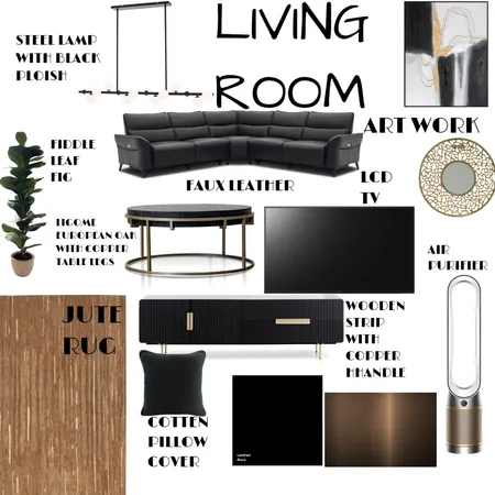 LIVING ROOM Interior Design Mood Board by tanvee235@gmail.com on Style Sourcebook