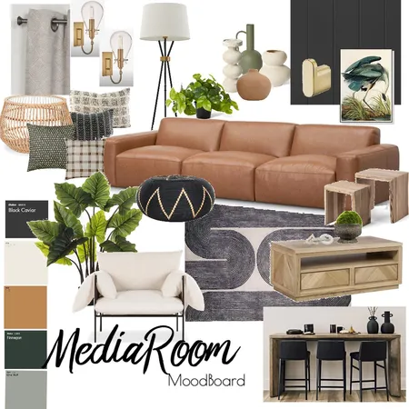 IDI 10 Media Room Interior Design Mood Board by StudioMac on Style Sourcebook