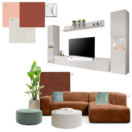 Sampleboard Woonkamer Interior Design Mood Board by Amber Vandenbulcke on Style Sourcebook