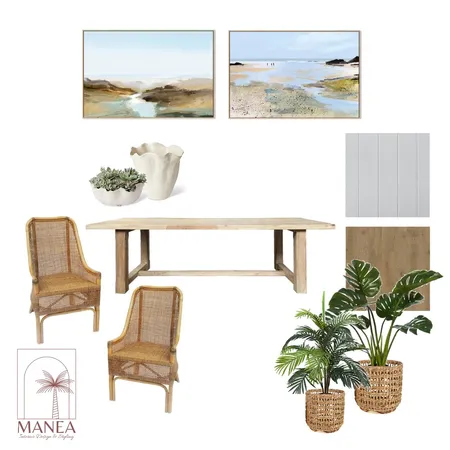 Coastal Dining Interior Design Mood Board by Manea Interior Design & Styling on Style Sourcebook