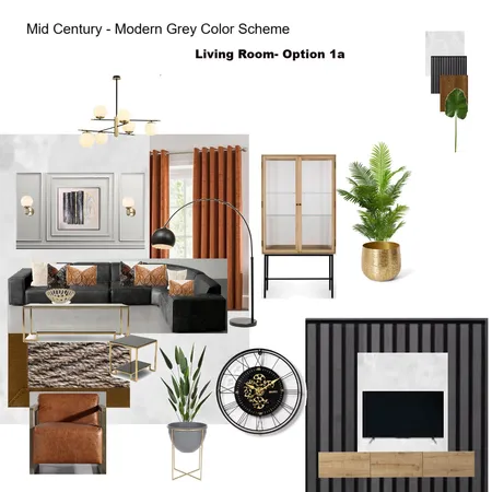 Grey Scheme Color Scheme- Living Room Grey Modular Couch Interior Design Mood Board by Asma Murekatete on Style Sourcebook