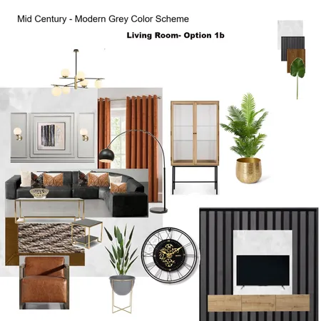 Grey Scheme Color Scheme- Living Room Grey Modular Couch Interior Design Mood Board by Asma Murekatete on Style Sourcebook