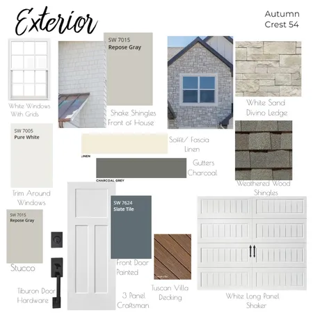 AC 54 Exterior Interior Design Mood Board by jallen on Style Sourcebook