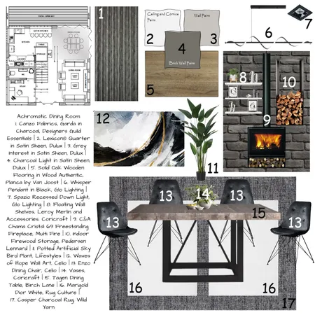 Module 9 - Dining Room Interior Design Mood Board by MP Farquhar on Style Sourcebook