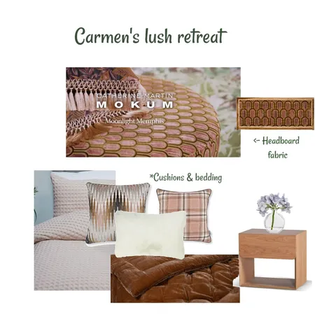 Carmen's lush retreat Interior Design Mood Board by JoannaLee on Style Sourcebook