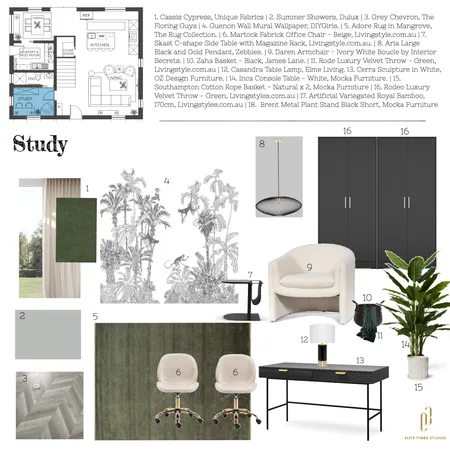 IDI Assignment 9 - Study Interior Design Mood Board by Candice Vorster on Style Sourcebook