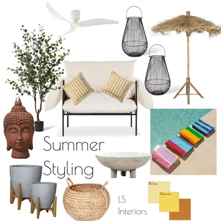 Summer Styling Interior Design Mood Board by LS Interiors on Style Sourcebook