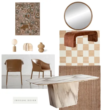 rust dining Interior Design Mood Board by envisual design on Style Sourcebook