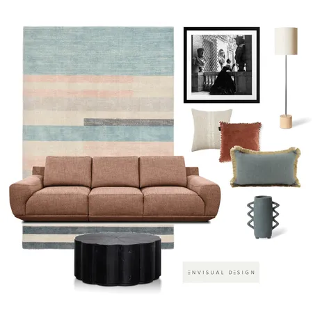 Rust living Interior Design Mood Board by envisual design on Style Sourcebook