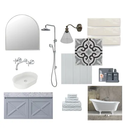 Traditional Bathroom Interior Design Mood Board by Reflective Styling on Style Sourcebook