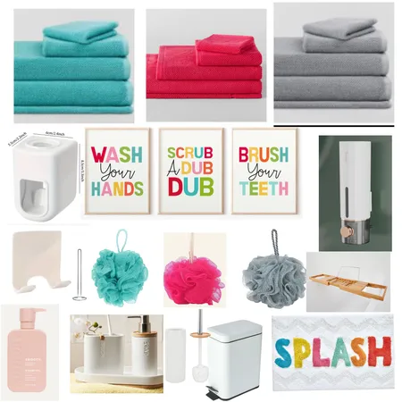 Kids Bathroom Interior Design Mood Board by tberry86 on Style Sourcebook