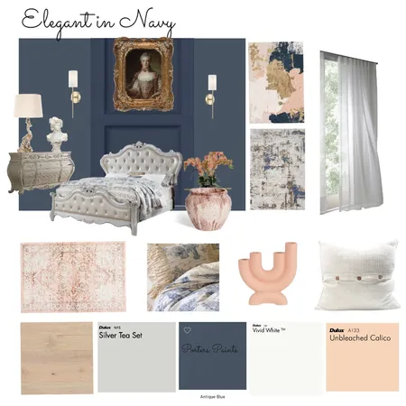 Elegance in Navy Interior Design Mood Board by Sarahg26 on Style Sourcebook