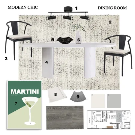 DINING ROOM MODERN CHIC Interior Design Mood Board by Jaspa_Interior on Style Sourcebook