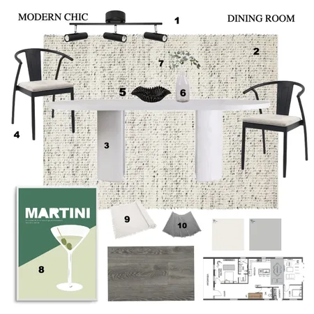 DINING ROOM MODERN CHIC Interior Design Mood Board by Jaspa_Interior on Style Sourcebook