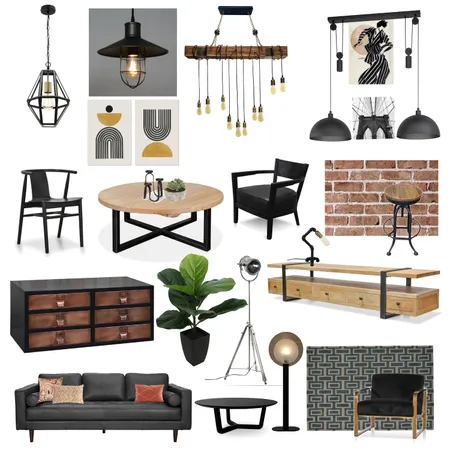 Industrial Interior Design Mood Board by Brenda Malcolm on Style Sourcebook