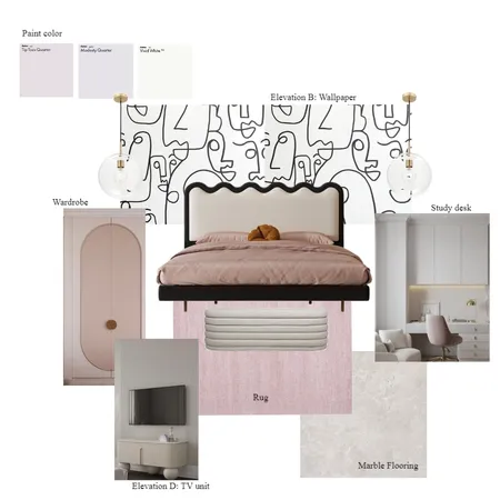 MASTER  bedroom  option 2 Interior Design Mood Board by rekha18 on Style Sourcebook