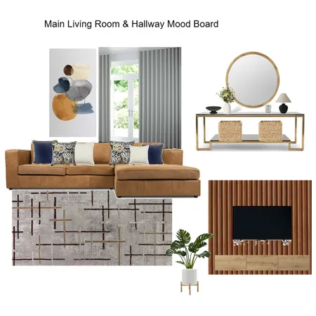 Mr. Tshililo's Living Room & Hallway Mood Board Interior Design Mood Board by Asma Murekatete on Style Sourcebook