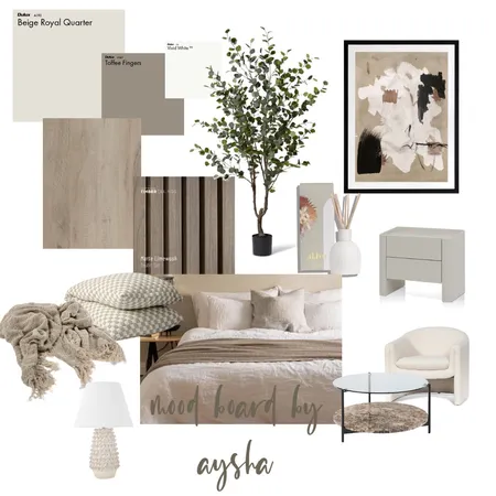 beige bedroom Interior Design Mood Board by ayshaalmalek on Style Sourcebook