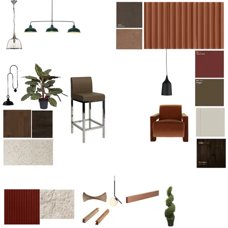 red and wine and wood Interior Design Mood Board by lyng on Style Sourcebook