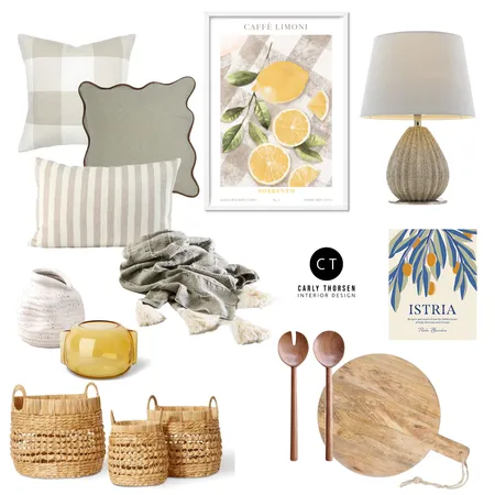 Light lemon decor update Interior Design Mood Board by Carly Thorsen Interior Design on Style Sourcebook