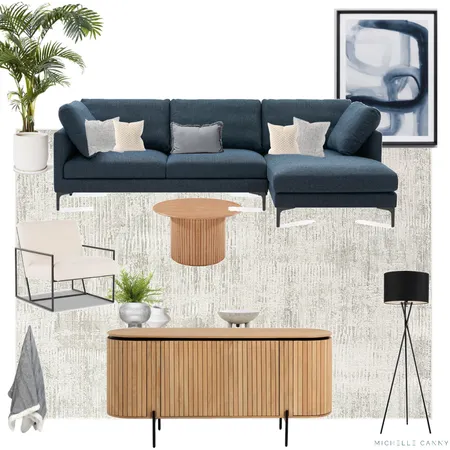 Contemporary Coastal Living Area Interior Design Mood Board by Michelle Canny Interiors on Style Sourcebook